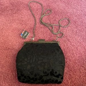 NWT Black vintage Express evening bag